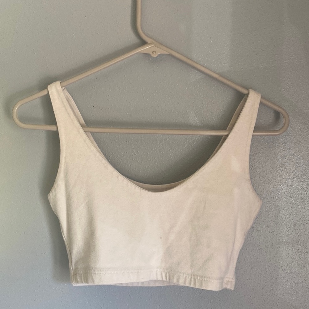 Cream bra/tank